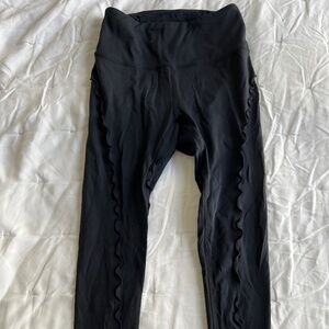 Free People Movement Black Ruffled Leggings in Size XS